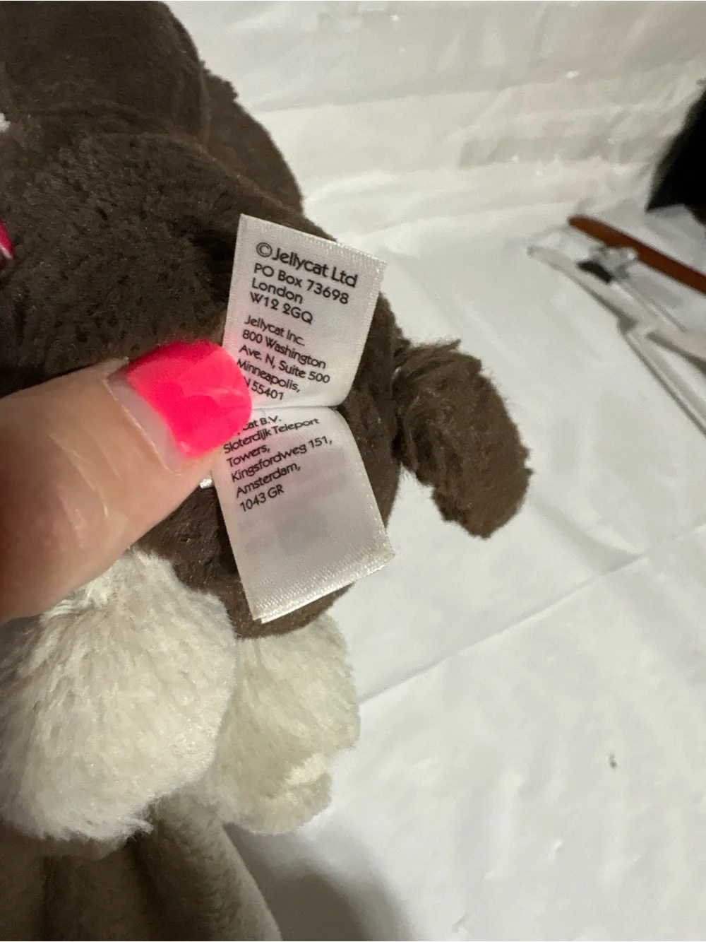Jellycat Puppy bashful fudge puppy soother Comfort Blanket